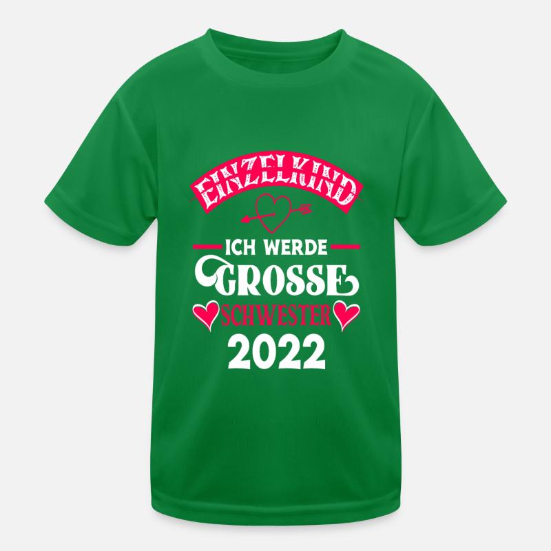 Ich Werde Große Schwester 2022 Kinder Funktions-T-Shirt