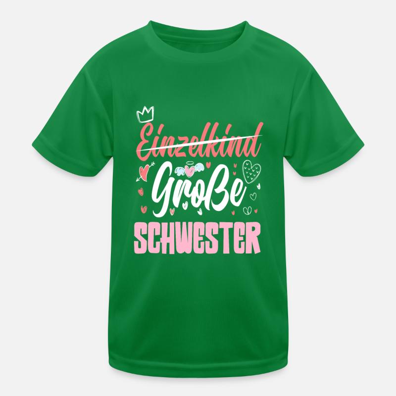 Süßes Ich Werde Große Schwester Schwangerschaft Kinder Funktions-T-Shirt