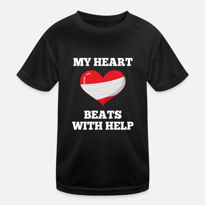 Pacemaker My Heart Beats With Help Kids Functional T-Shirt