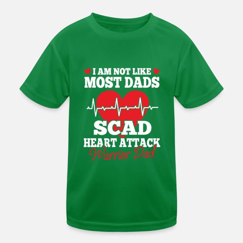 Scad Heart Attack Warrior Dad Herzschlag Geschenk Kinder Funktions-T-Shirt