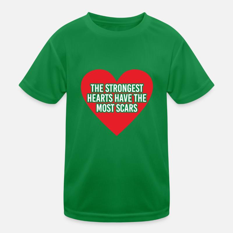 Les cœurs les plus forts ont le cadeau le plus de cicatrices T-shirt sport Enfant