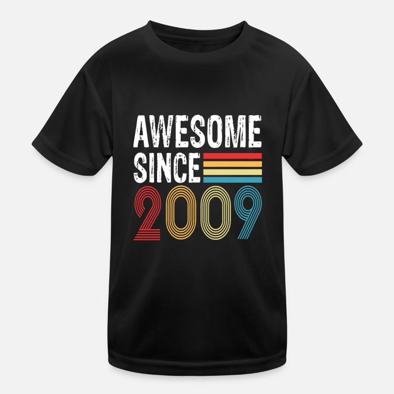 Awesome Since 2009 Geburtstag 2009 Vintage 2009 Kinder Funktions-T-Shirt