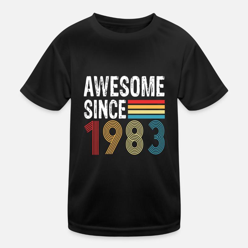 Awesome Since 1983 Birthday 1983 Vintage 1983 Kids Functional T-Shirt