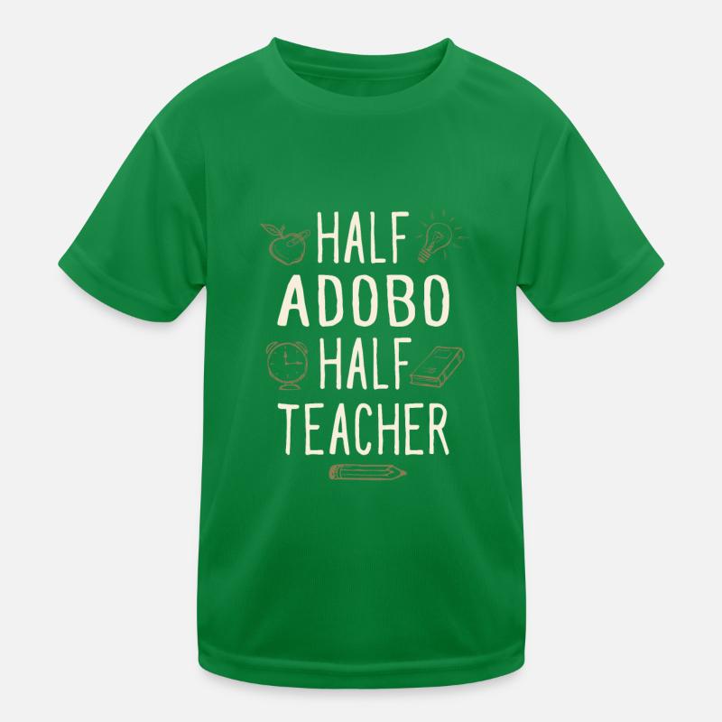 Half Adobo Half Teacher Funny Professor Humor Kinder Funktions-T-Shirt