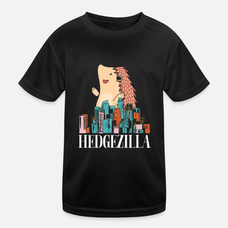 Igel In Der Stadt Kinder Funktions-T-Shirt