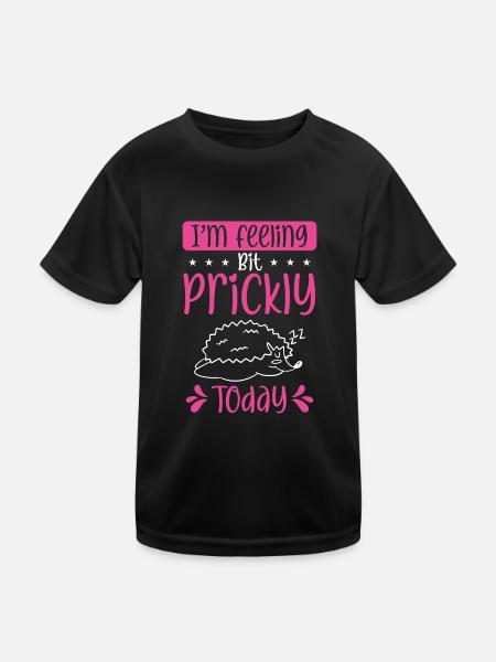 Je me sens irritable aujourd’hui - T-shirt sport Enfant - noir - Devant