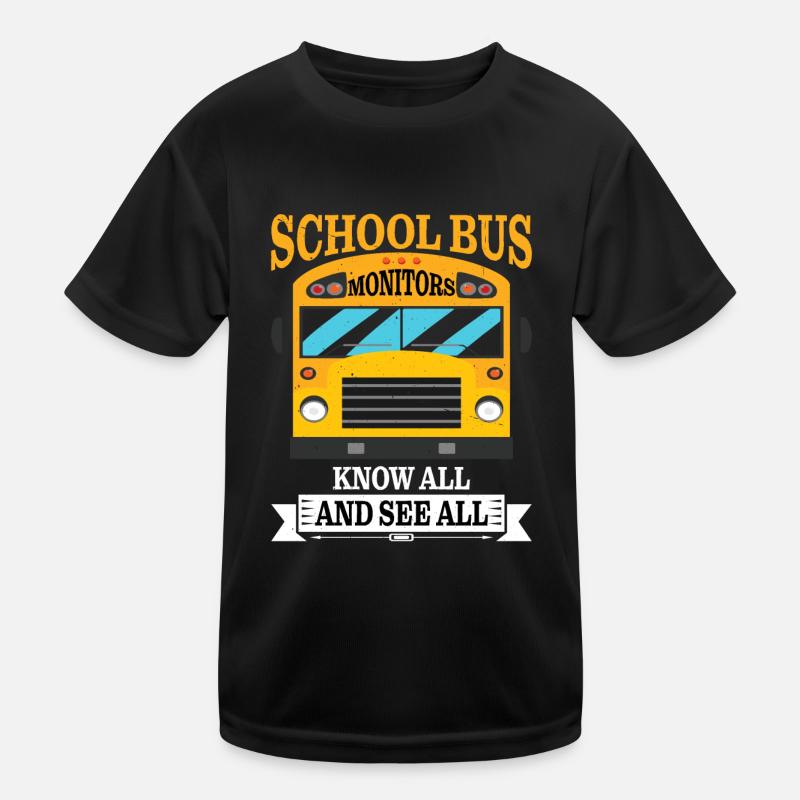 School Bus Monitors, Know All And See All 8 Kinder Funktions-T-Shirt