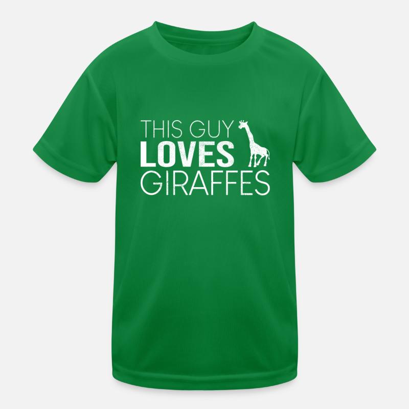 Type Giraffe Saying Kids Functional T-Shirt