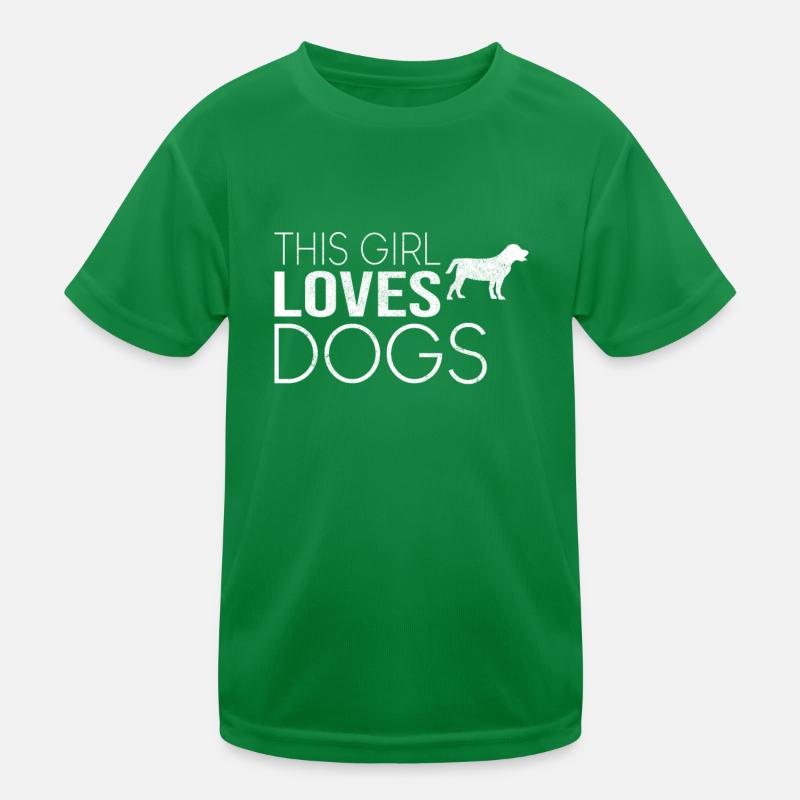 Mädchen Hund Spruch Kinder Funktions-T-Shirt