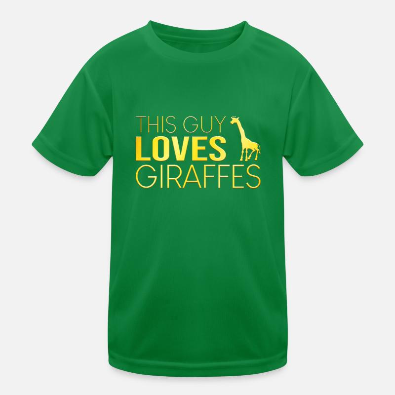 Type Giraffe Saying Kids Functional T-Shirt