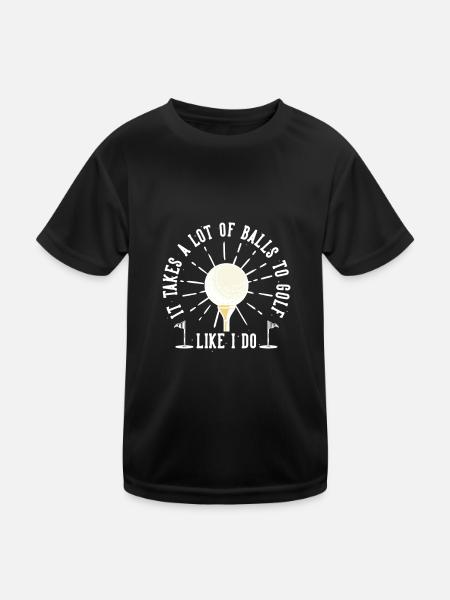it takes a lot - Kinder Funktions-T-Shirt - Schwarz - Vorne