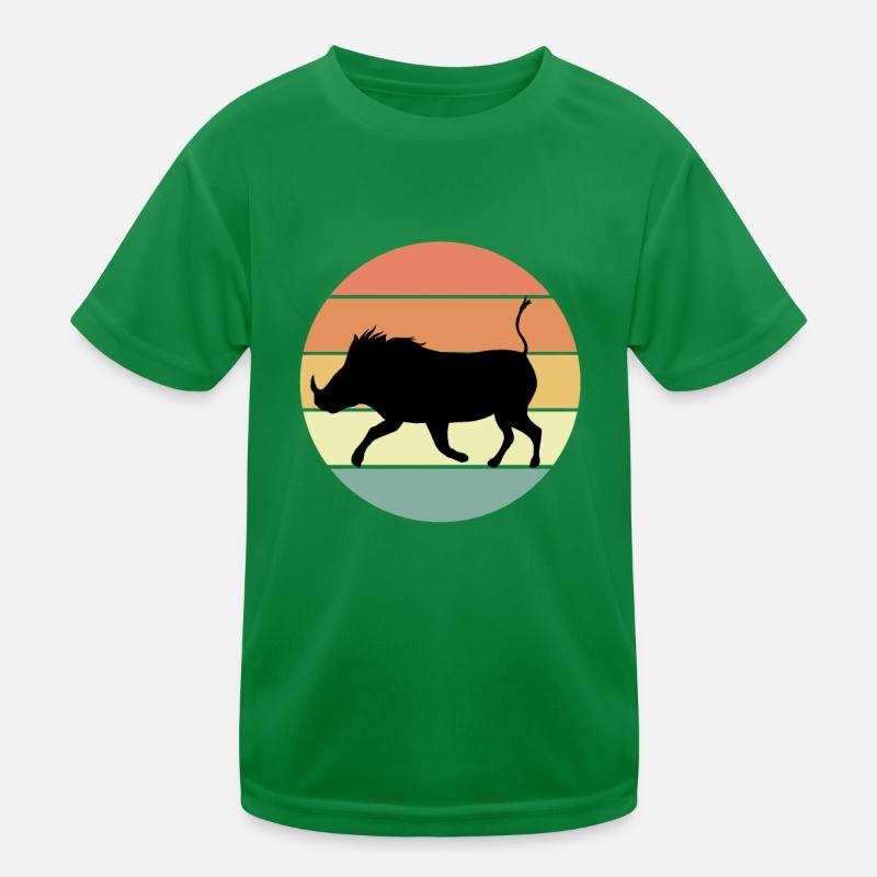 Phacochère rétro T-shirt sport Enfant