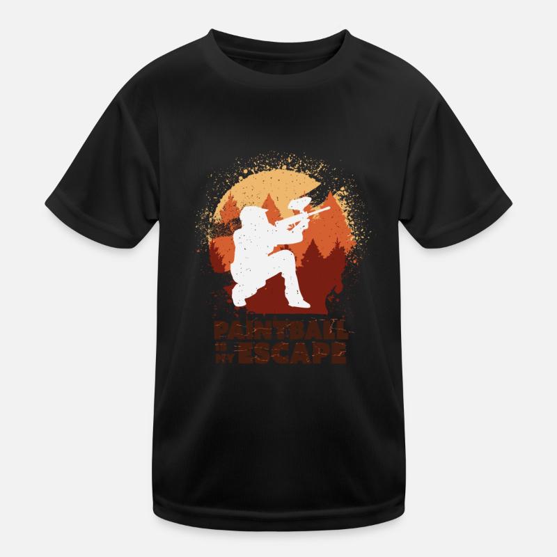 Paintball, paintball player Kids Functional T-Shirt