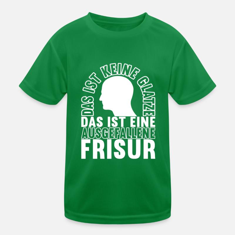 Glatze Glatzkopf Kinder Funktions-T-Shirt