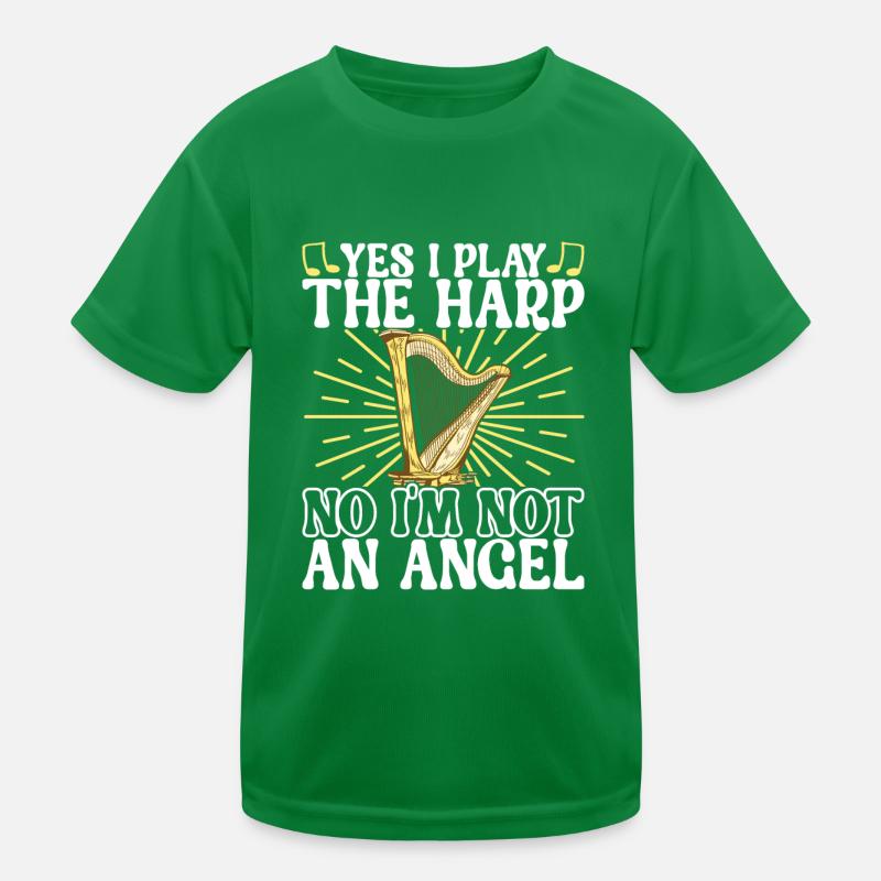 Harp Harp Player Kids Functional T-Shirt