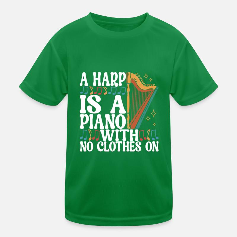 Harp Harp Player Kids Functional T-Shirt