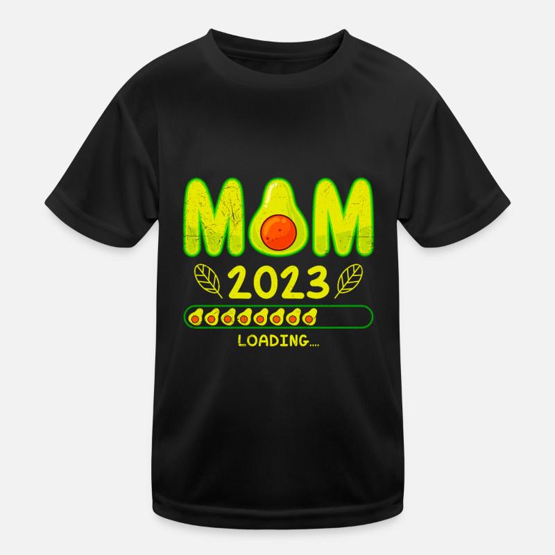 Mama 2023 loading Schwangerschaft Baby Avocado Kinder Funktions-T-Shirt