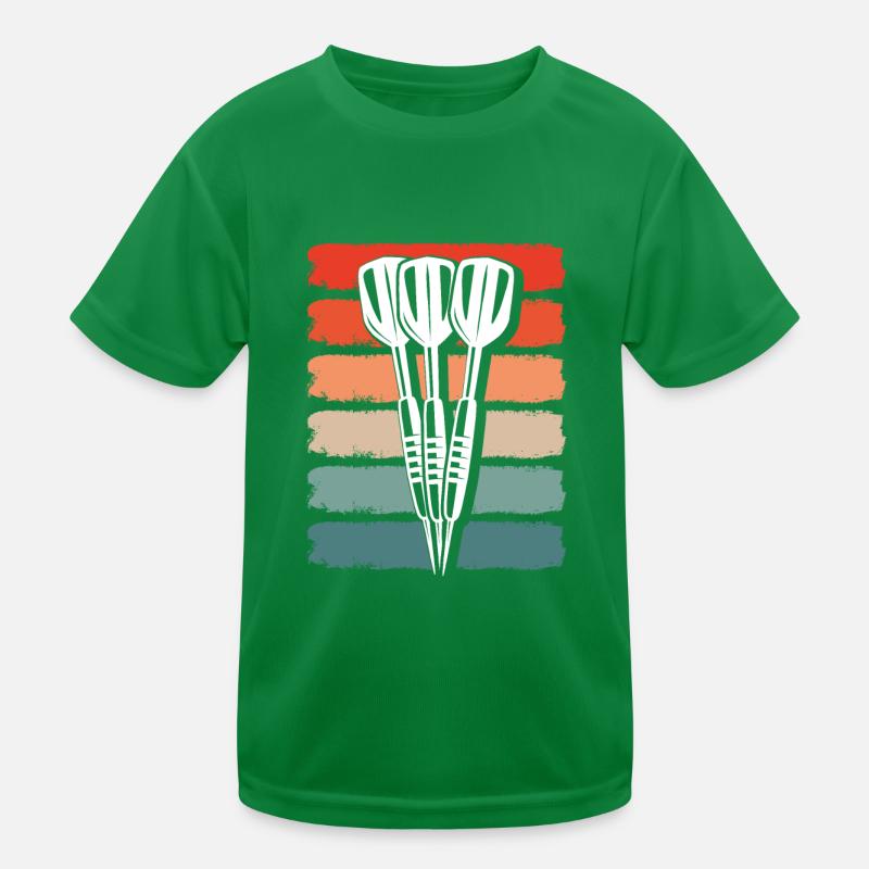 Darts im Vintage Kinder Funktions-T-Shirt