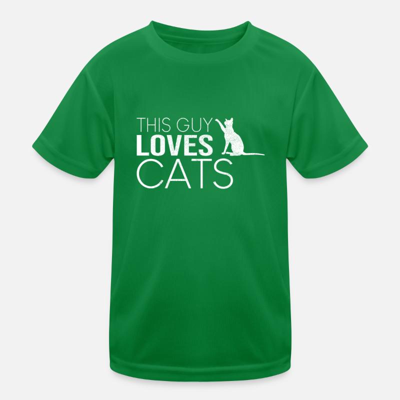Type Cat Saying Kids Functional T-Shirt
