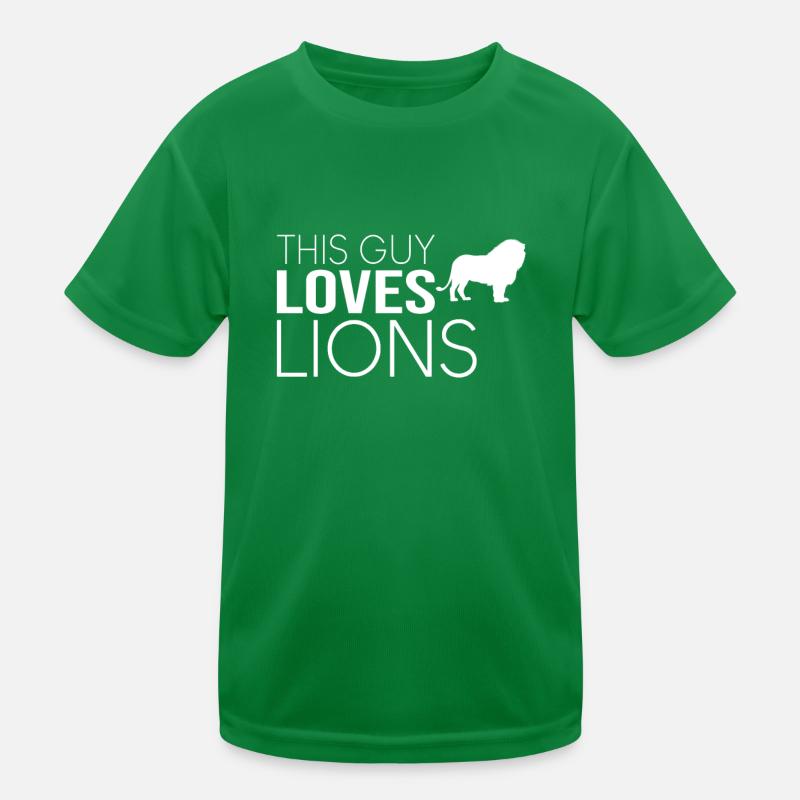 Typ Löwe Spruch Kinder Funktions-T-Shirt