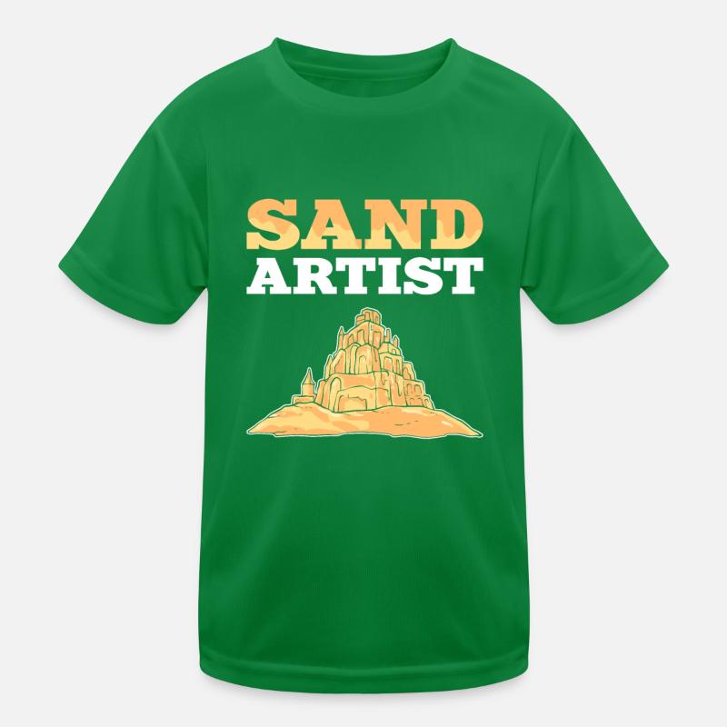 Artiste de sable Sand Art Château de sable et sculpture de sable T-shirt sport Enfant