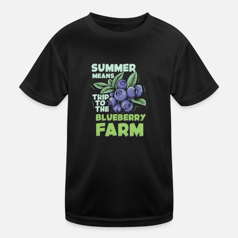 Myrtille Myrtille Arbuste Forêt Forêt Fruit T-shirt sport Enfant
