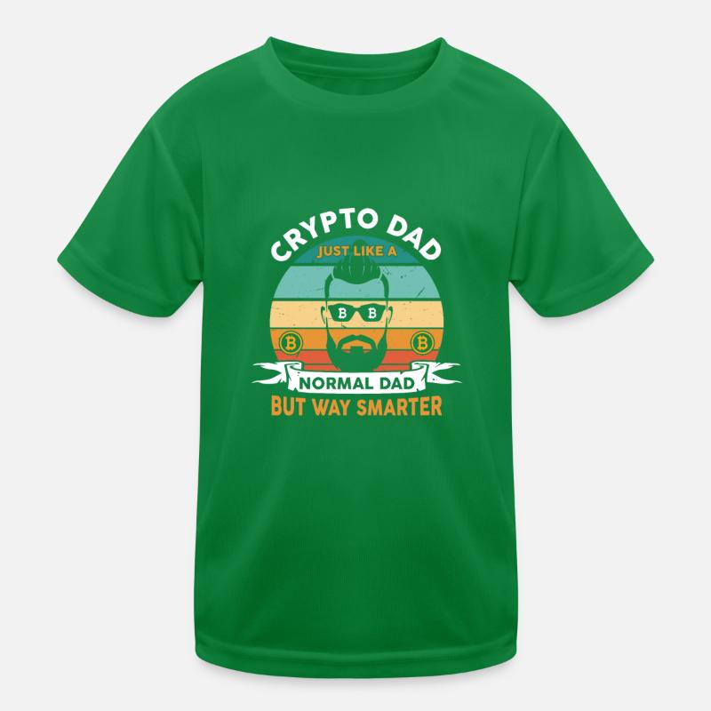 Crypto Papa comme un papa normal mais beaucoup plus intelligent T-shirt sport Enfant