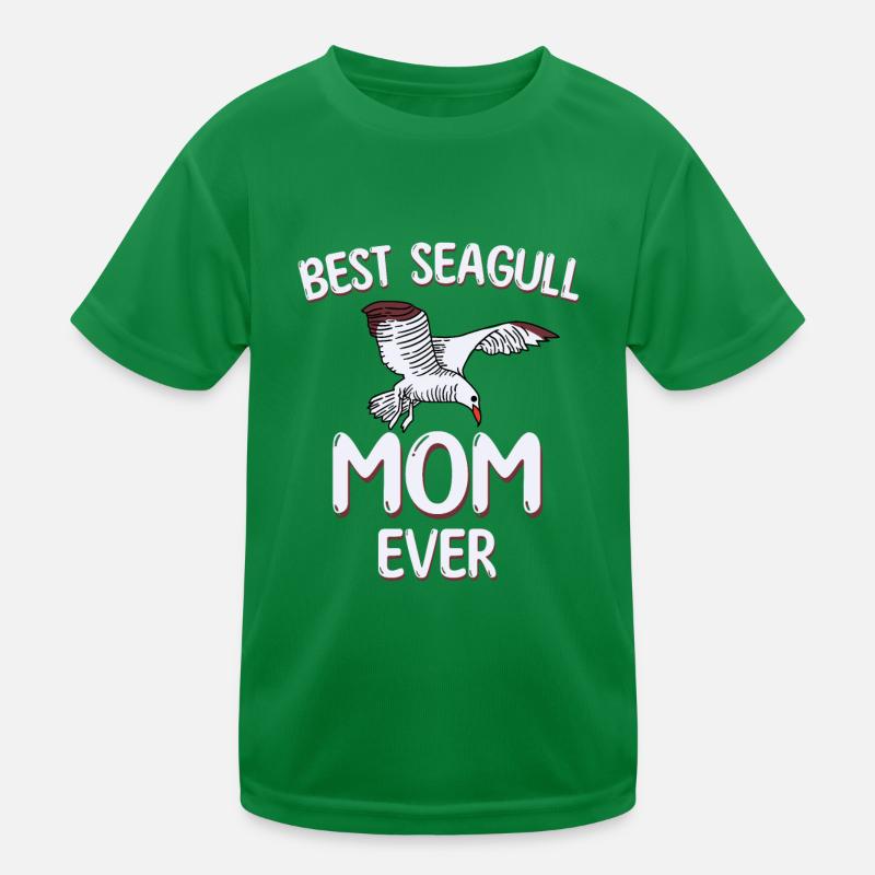 Beste Möwen Mama Kinder Funktions-T-Shirt