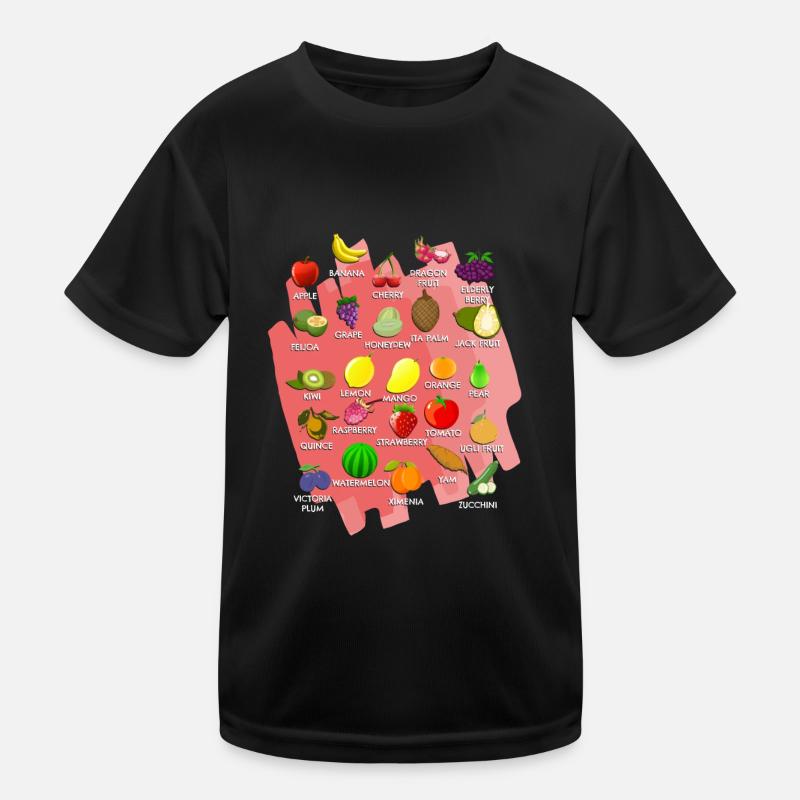 Gemüse-Alphabet Kinder Funktions-T-Shirt