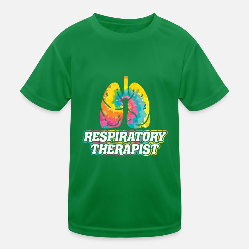 Respiratory Therapist Rainbow Lung Kinder Funktions-T-Shirt