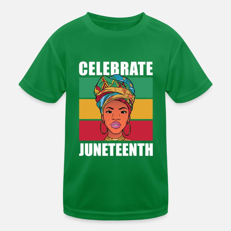 Celebrate Juneteenth Kinder Funktions-T-Shirt