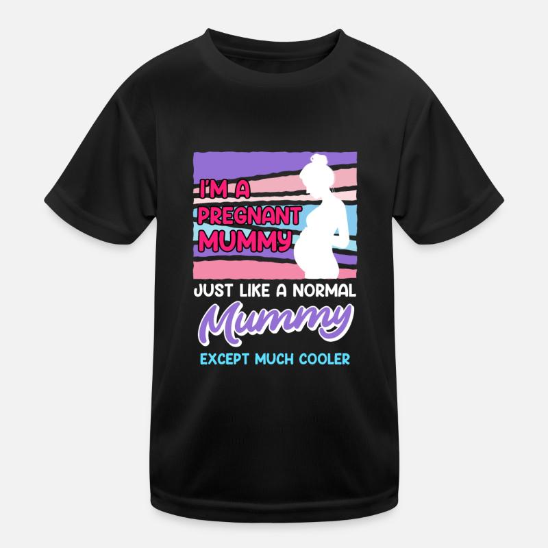Schwangerschaft Mutter werden schwangere Mama Kinder Funktions-T-Shirt