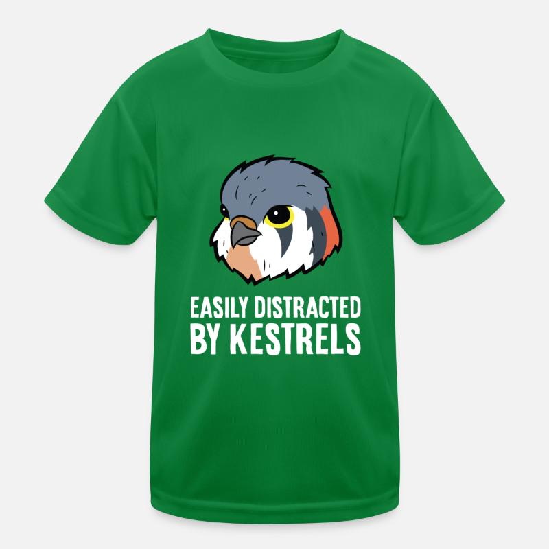 Leicht ablenkbar durch Turmfalken Kinder Funktions-T-Shirt