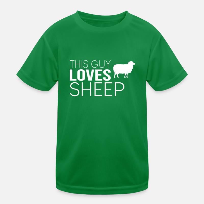 Type Sheep Saying Kids Functional T-Shirt