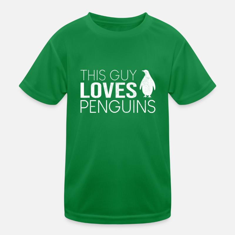 Type Penguin Saying Kids Functional T-Shirt