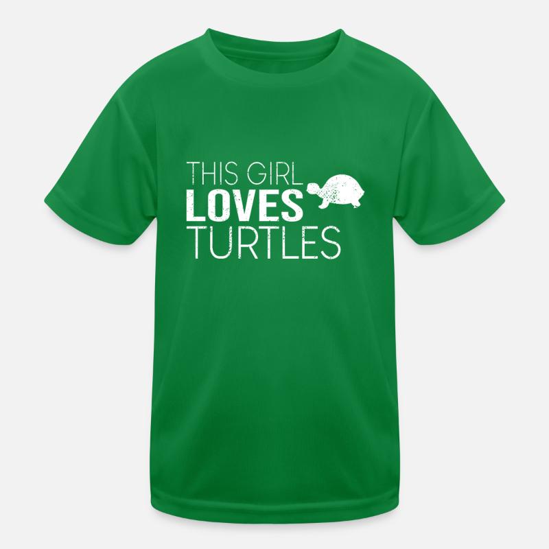 Mädchen Schildkröte Spruch Kinder Funktions-T-Shirt