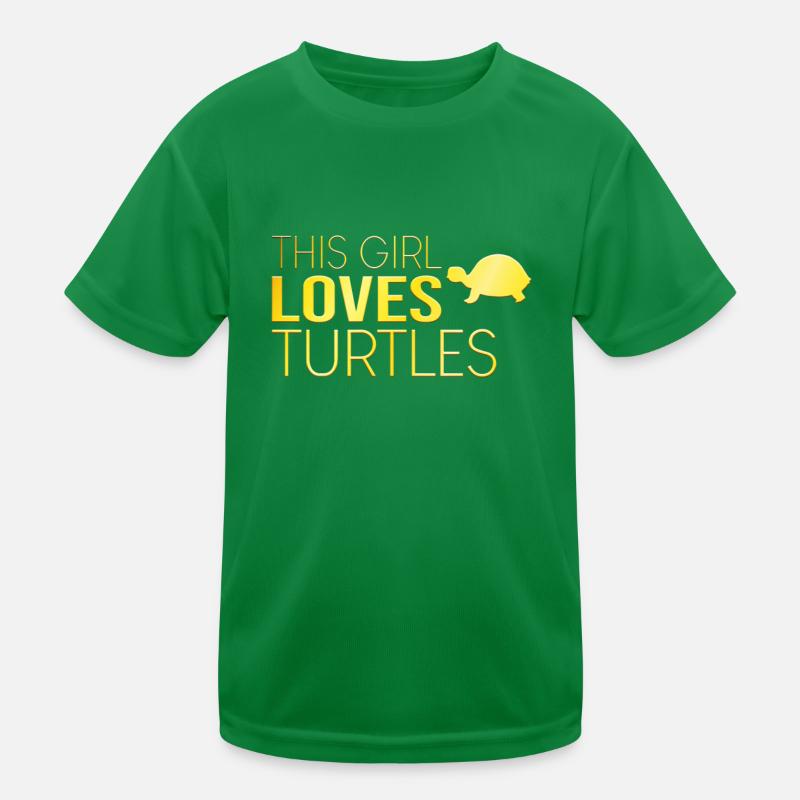 Girl Turtle Saying Kids Functional T-Shirt