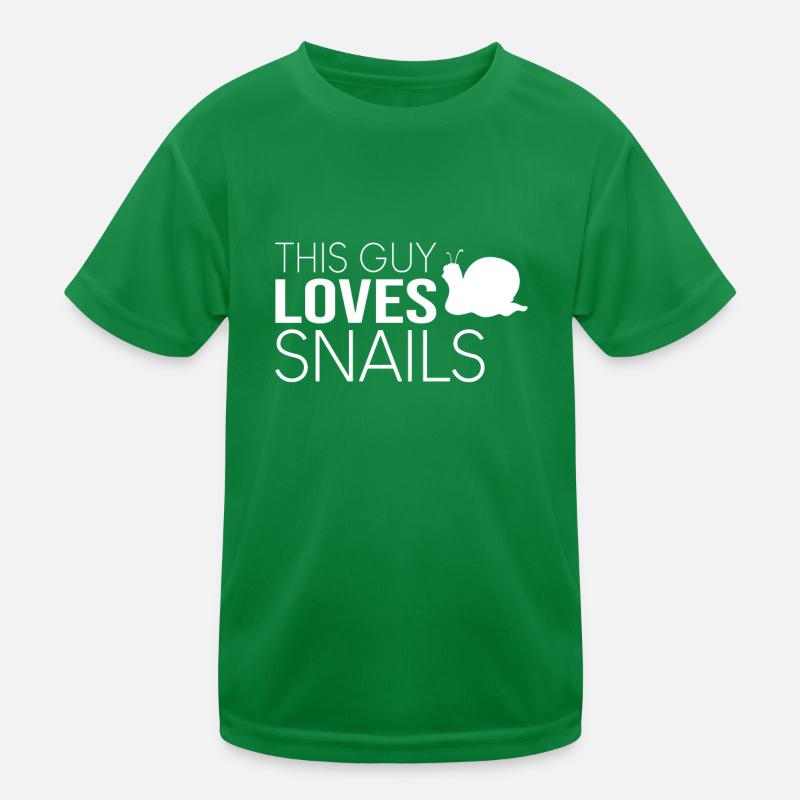 Type Snail Saying Kids Functional T-Shirt