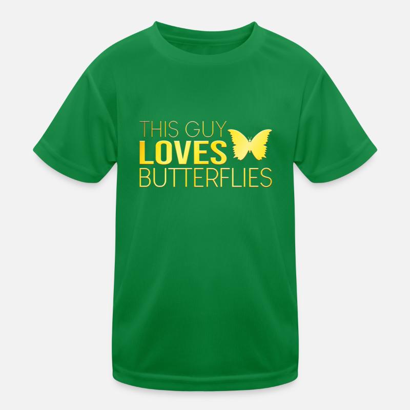 Type Butterfly Saying Kids Functional T-Shirt