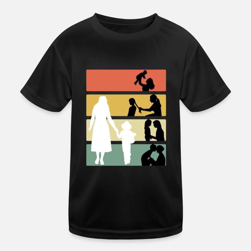 Mutter ein Leben lang Familie Kinder wachsen Mama Kinder Funktions-T-Shirt