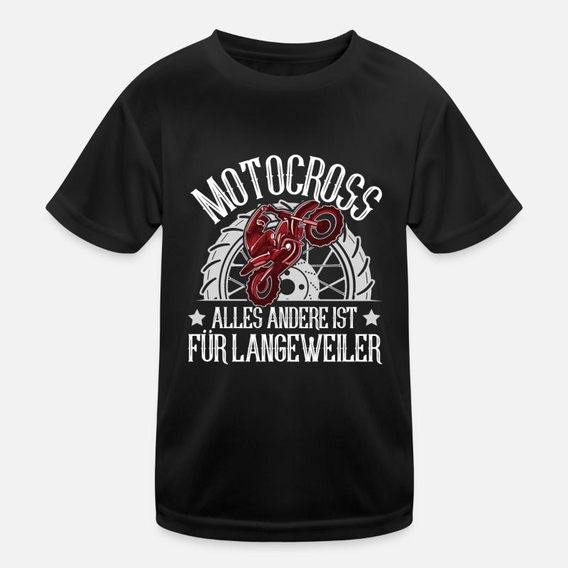 Motocross Kinder Funktions-T-Shirt