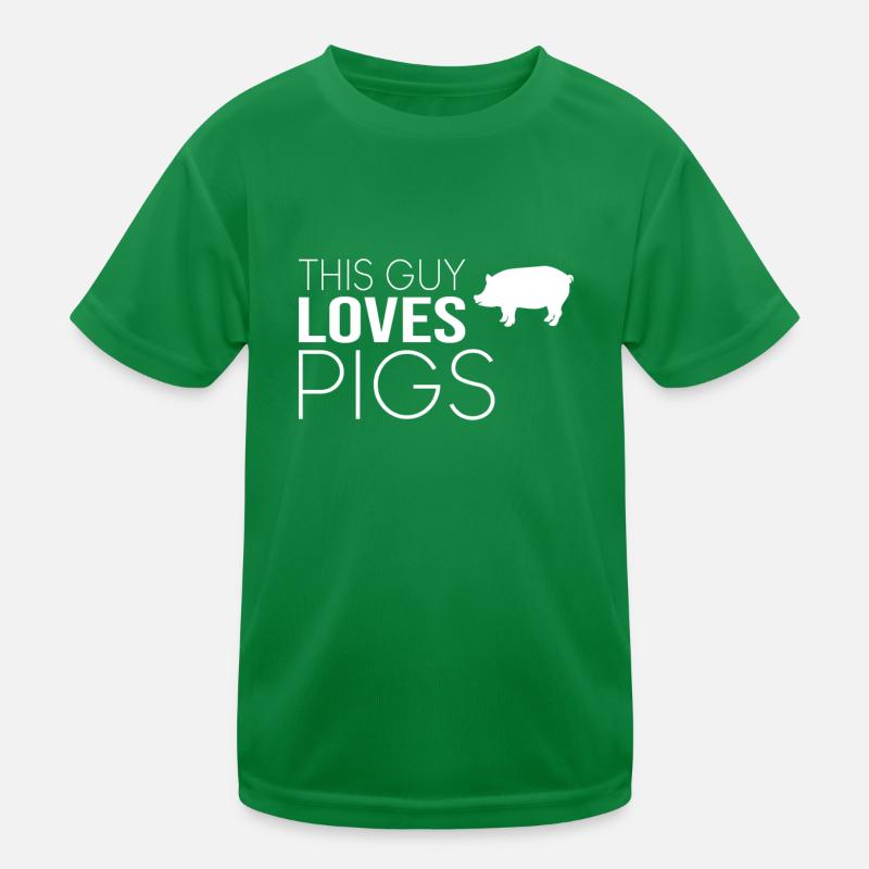 Typ Schwein Spruch Kinder Funktions-T-Shirt
