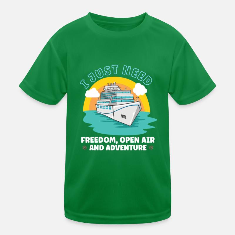 Bateau de navigation Capitaine Navire de croisière T-shirt sport Enfant
