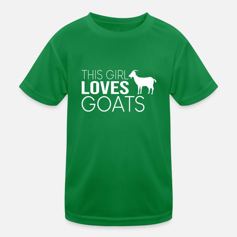 Mädchen Ziege Spruch Kinder Funktions-T-Shirt