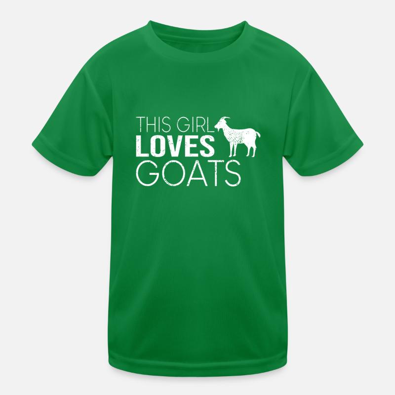 Mädchen Ziege Spruch Kinder Funktions-T-Shirt
