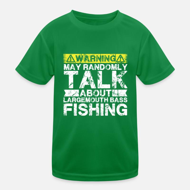 Angeln - Forellenbarsch Kinder Funktions-T-Shirt