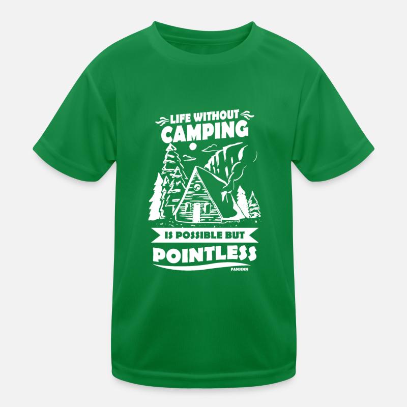 Camping Kids Functional T-Shirt