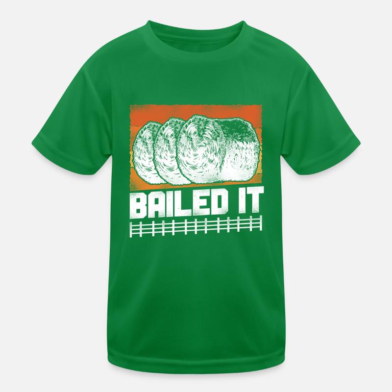 Farming Farmer Hay Bale Pun Kinder Funktions-T-Shirt