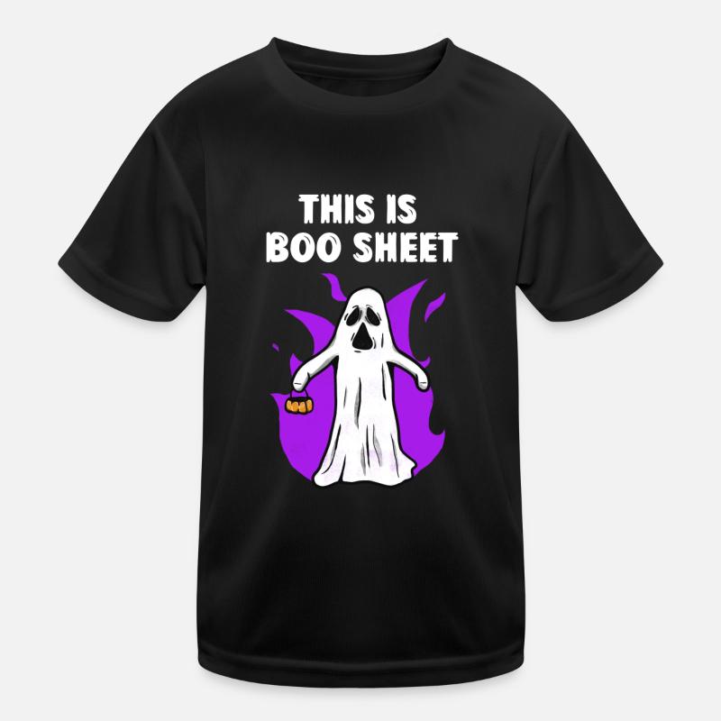 THIS IS BOO SHEET Geist*Happy Halloween* Kinder Funktions-T-Shirt