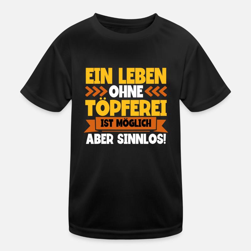 Töpfern Kinder Funktions-T-Shirt